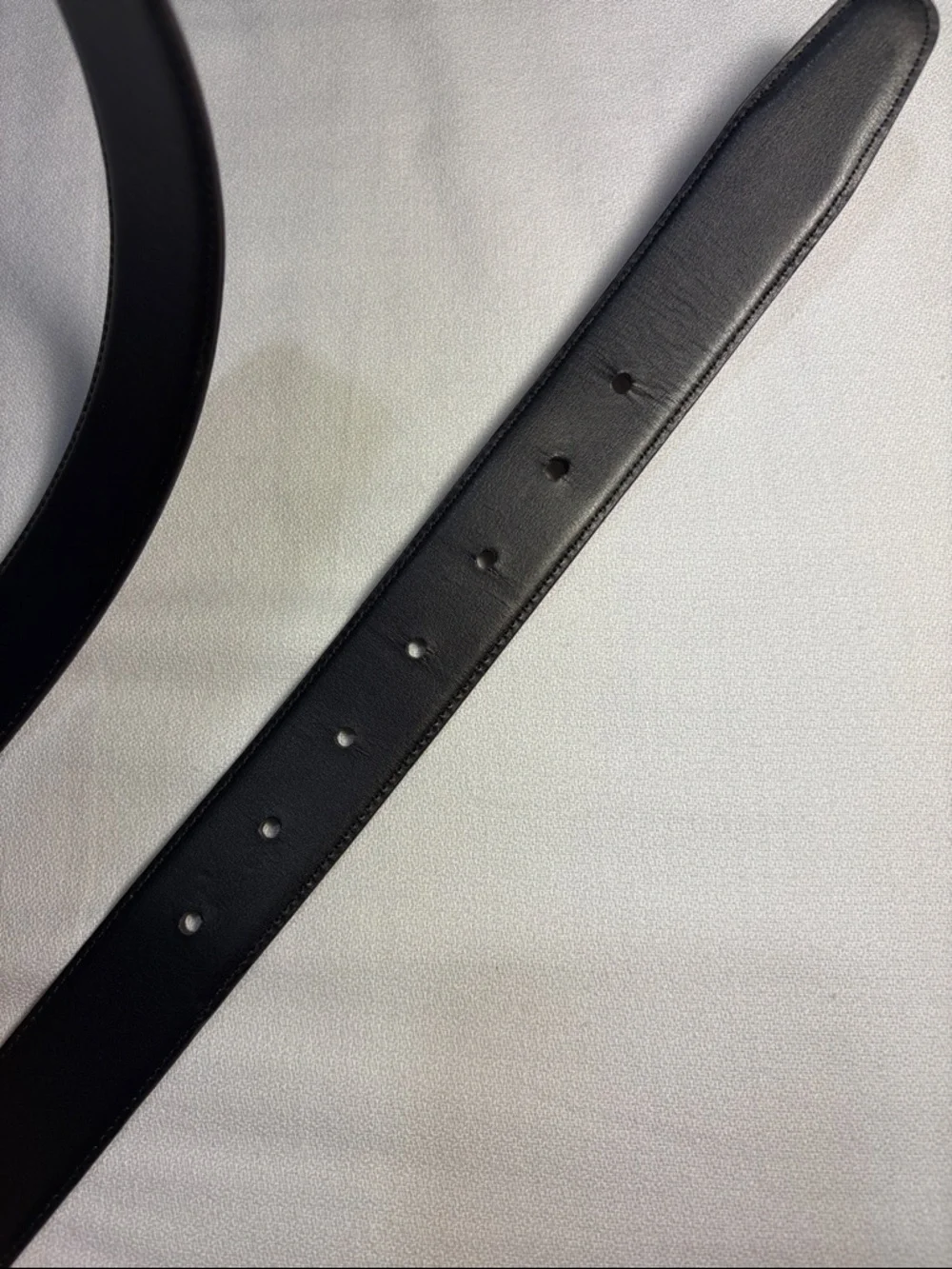 Original Penguin Men's Leather Belt in Reversible Cognac or Black